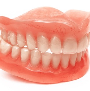 Close-up of two full dentures in Kittanning, PA